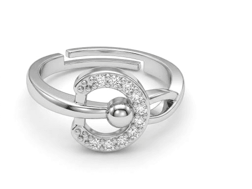 Trendy Crystal Charm Adjustable Minimalist Rings