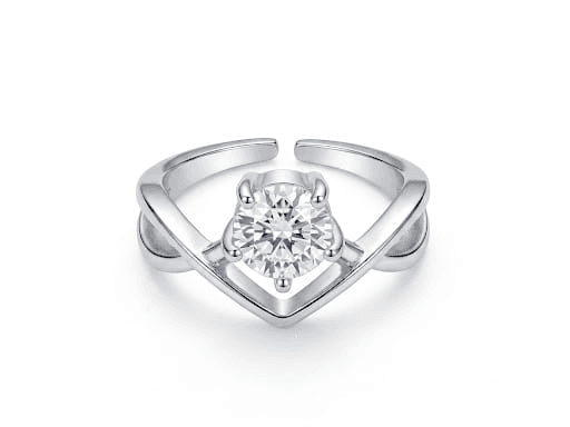 Triple-Band Adjustable Pave Ring