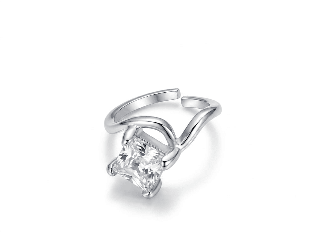Solitaire Adjustable Gemstone Ring