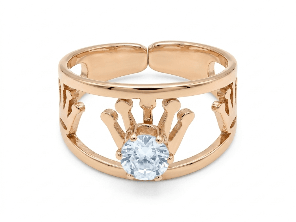 Crown & Infinity Adjustable Rings