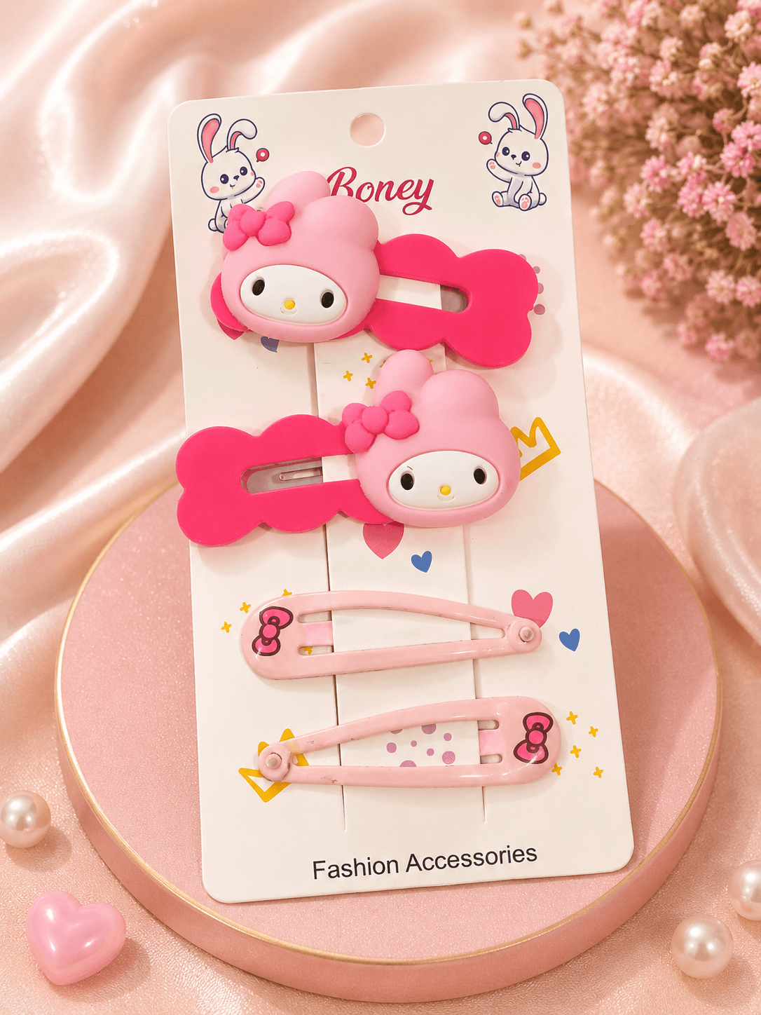 Kids Cute Cartoon Hair Clips Set