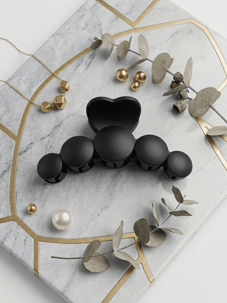 Matte Round Bubble Arch Hair Claw Clip