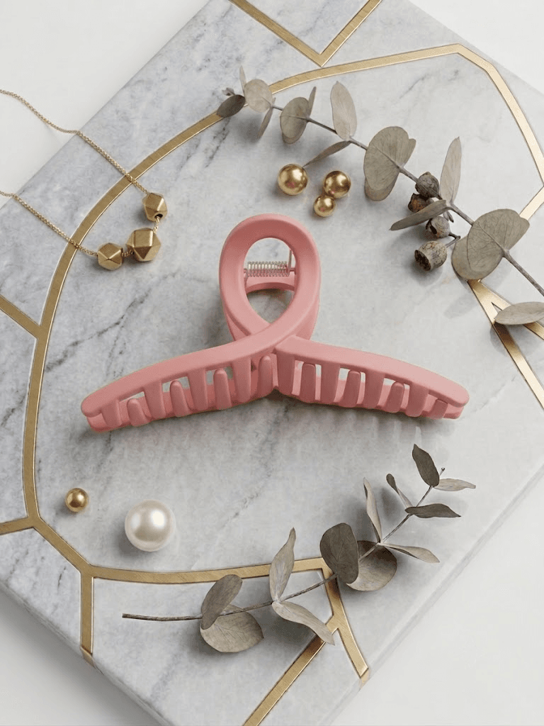 Matte Loop Crossover Hair Claw Clip