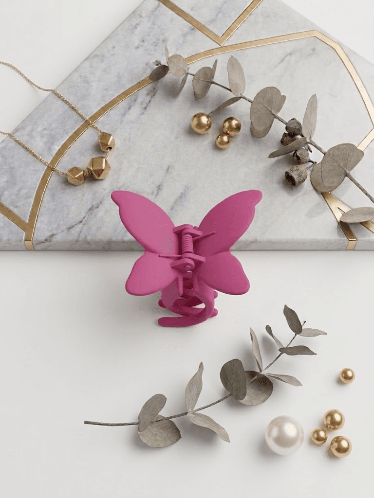 Matte Butterfly Hair Claw Clip