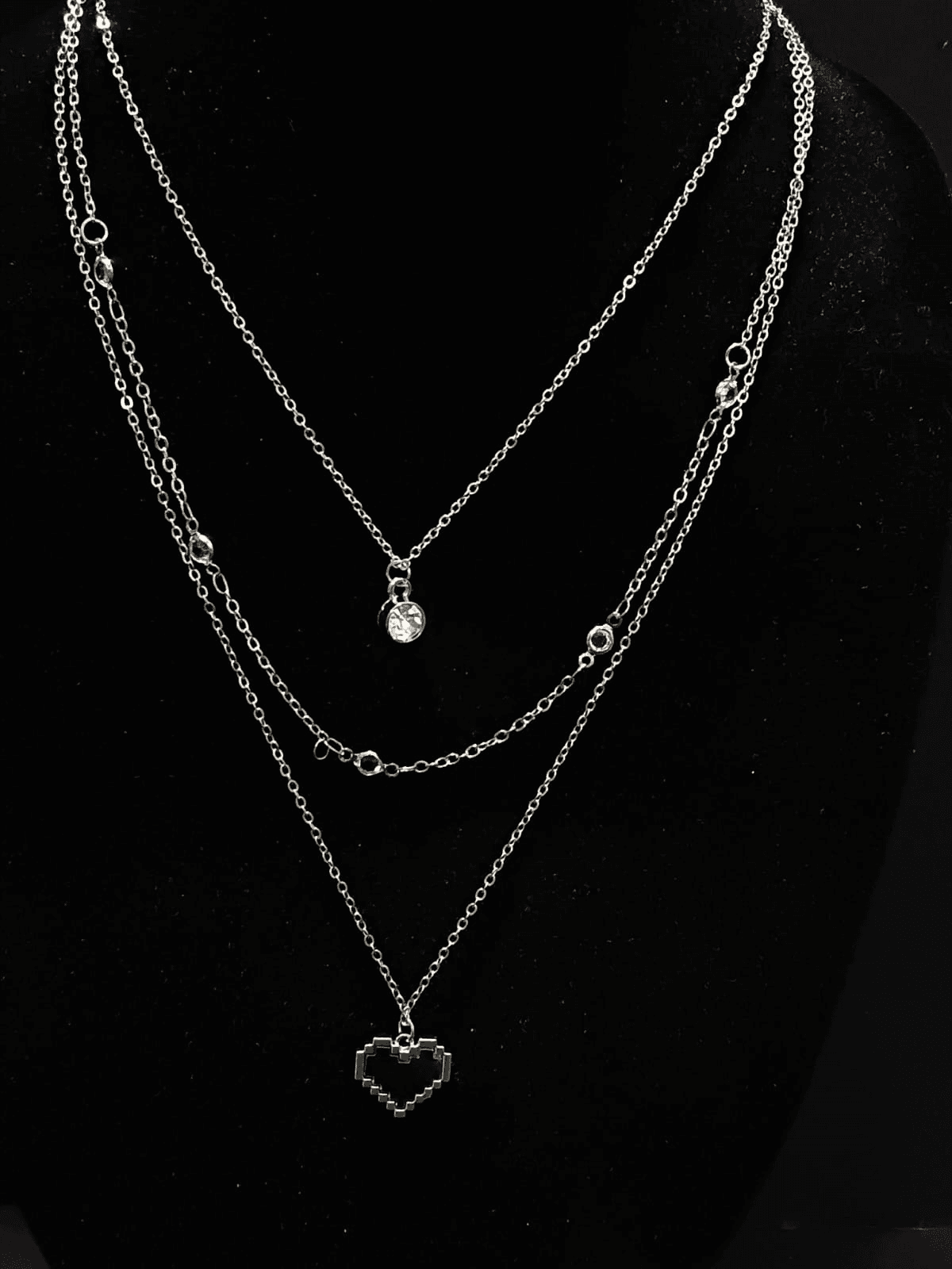 Chic Multi Layered AD Stone Pendant Necklaces