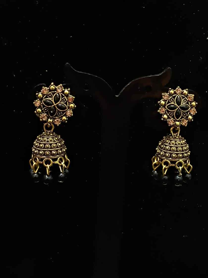 Antique Gold Peacock Jhumka Earring Collection